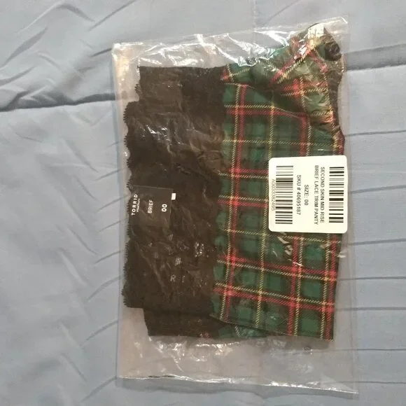 Torrid - Lace Brief Panty - NWT - M 10 - 00 - Plaid - Picture 4 of 5